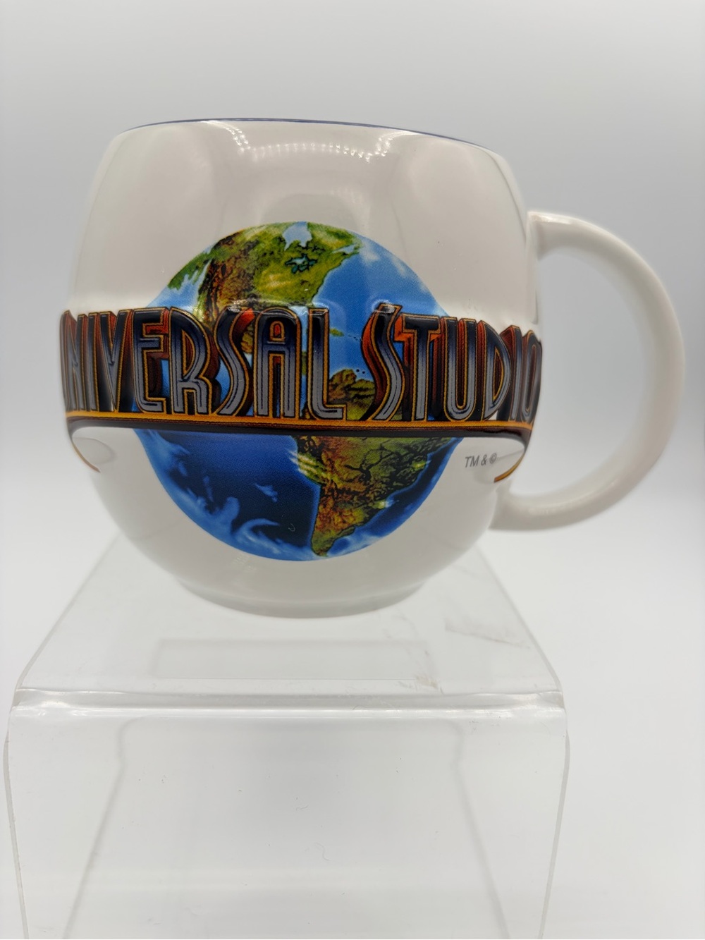 Universal Studios 3D Global Logo Ceramic Mug 2012 Retired